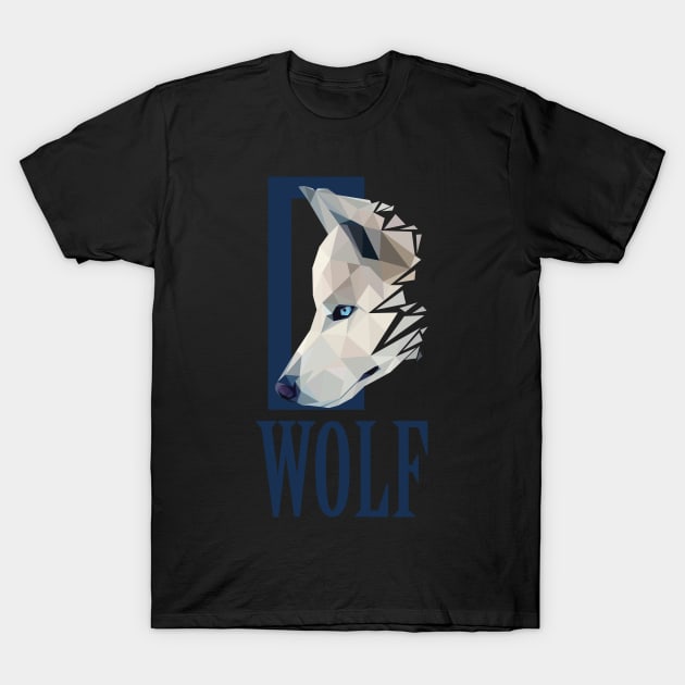 wolf lowpoly art T-Shirt by Amartwork